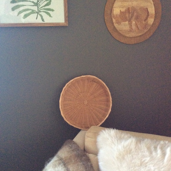 Round Shallow Natural Decor Basket 14” - Picture 6 of 7